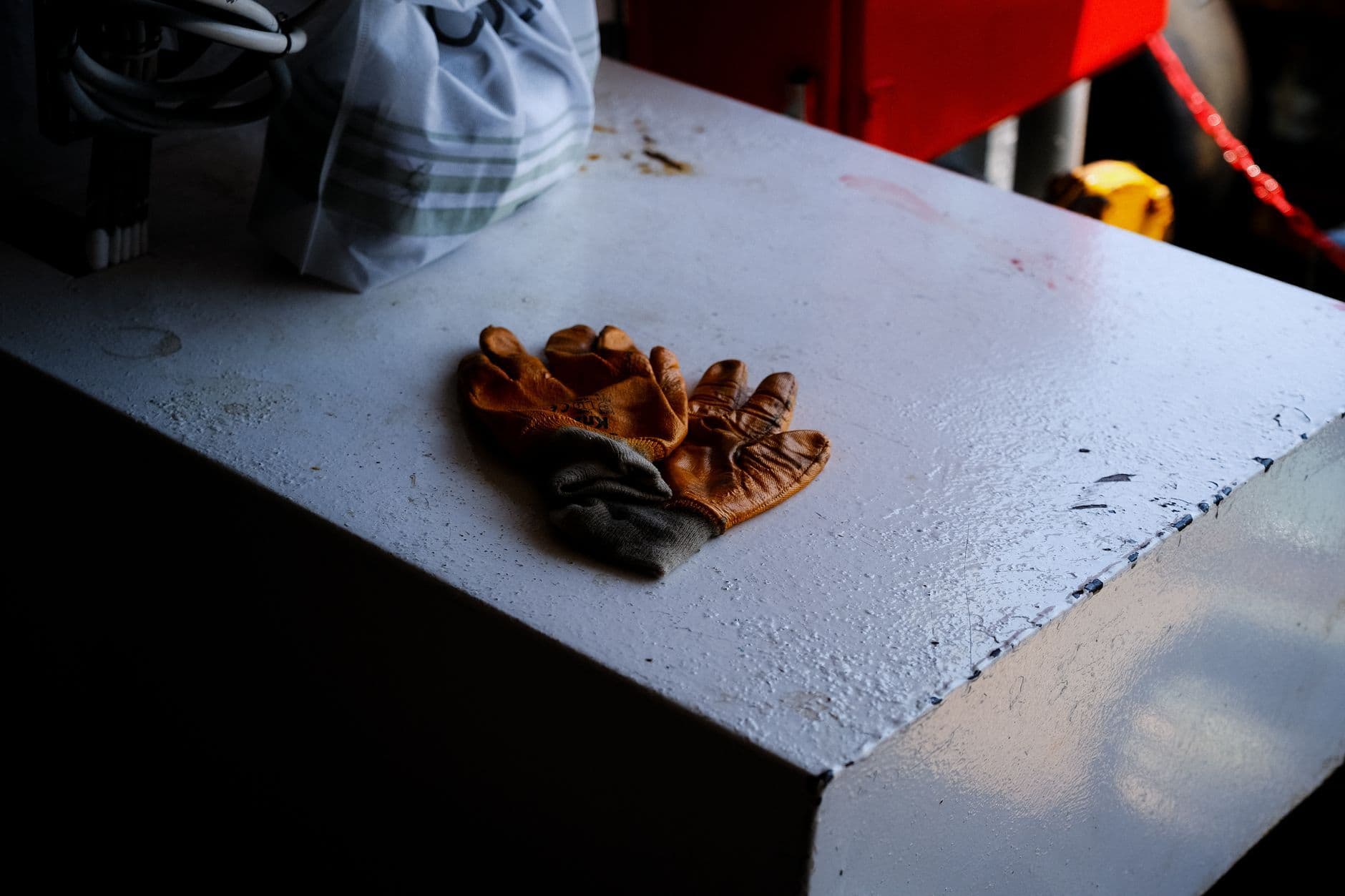 Leather Work Gloves Reinforced Palm - Dozen